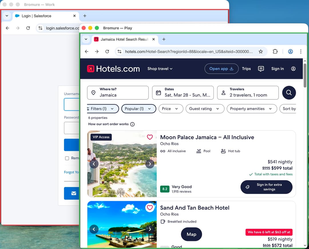 Profil Personnel réservant des vacances