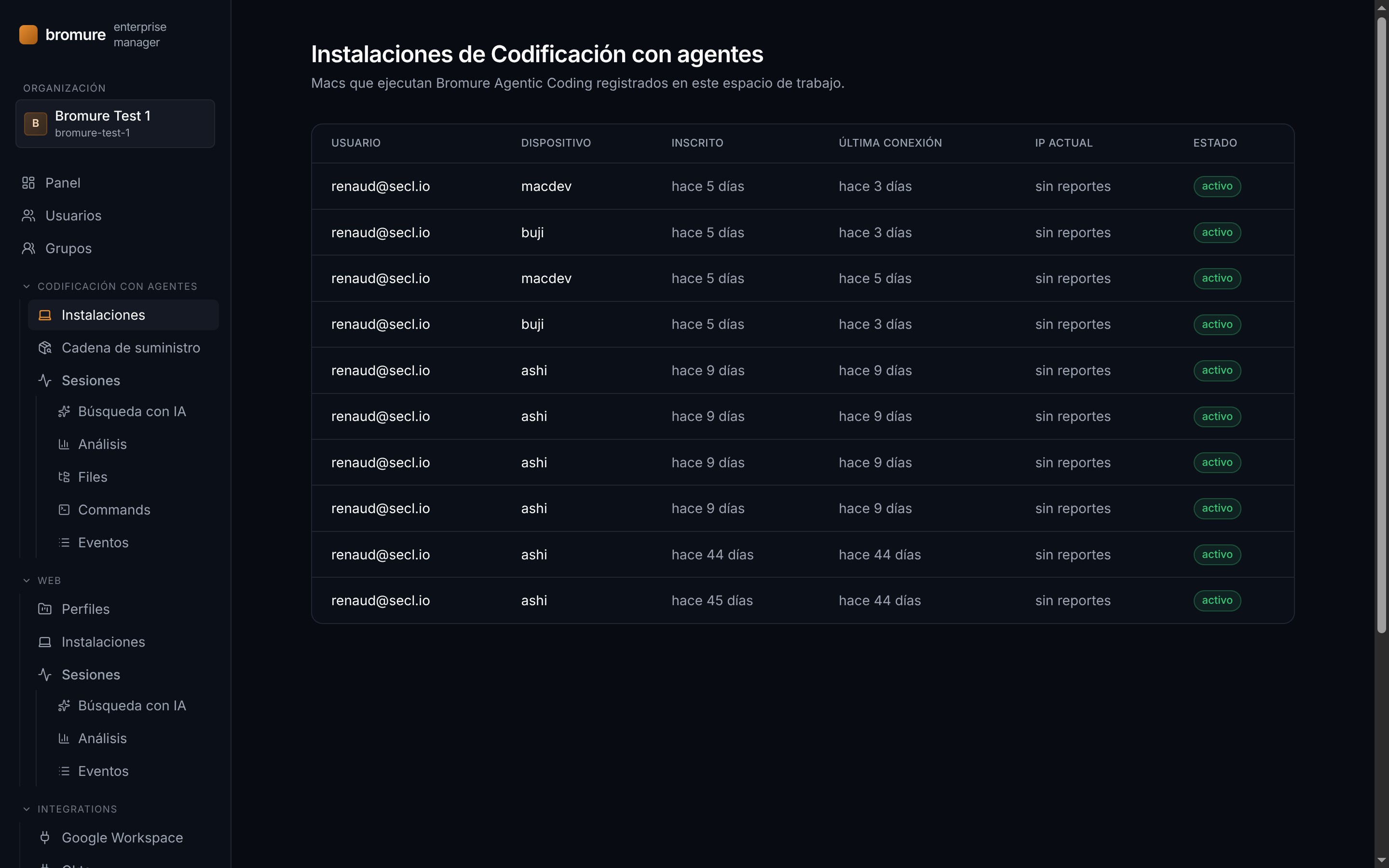 Instalaciones