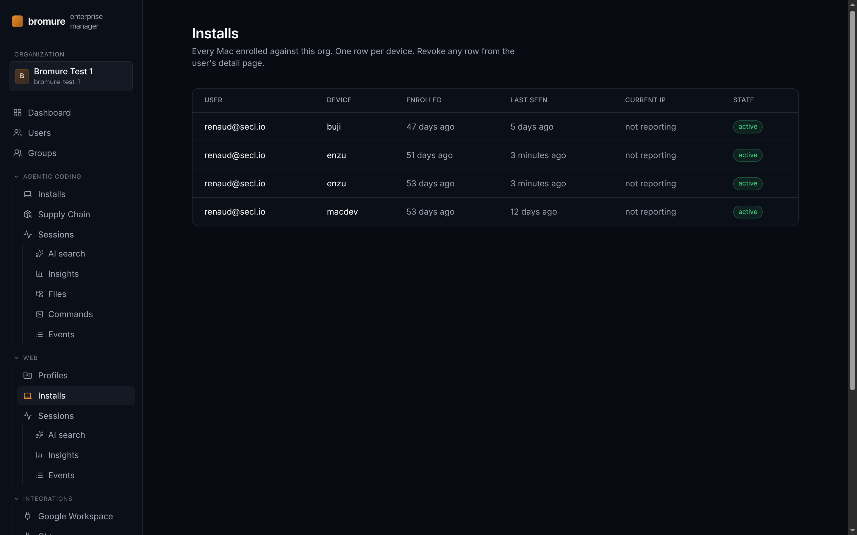 Installs