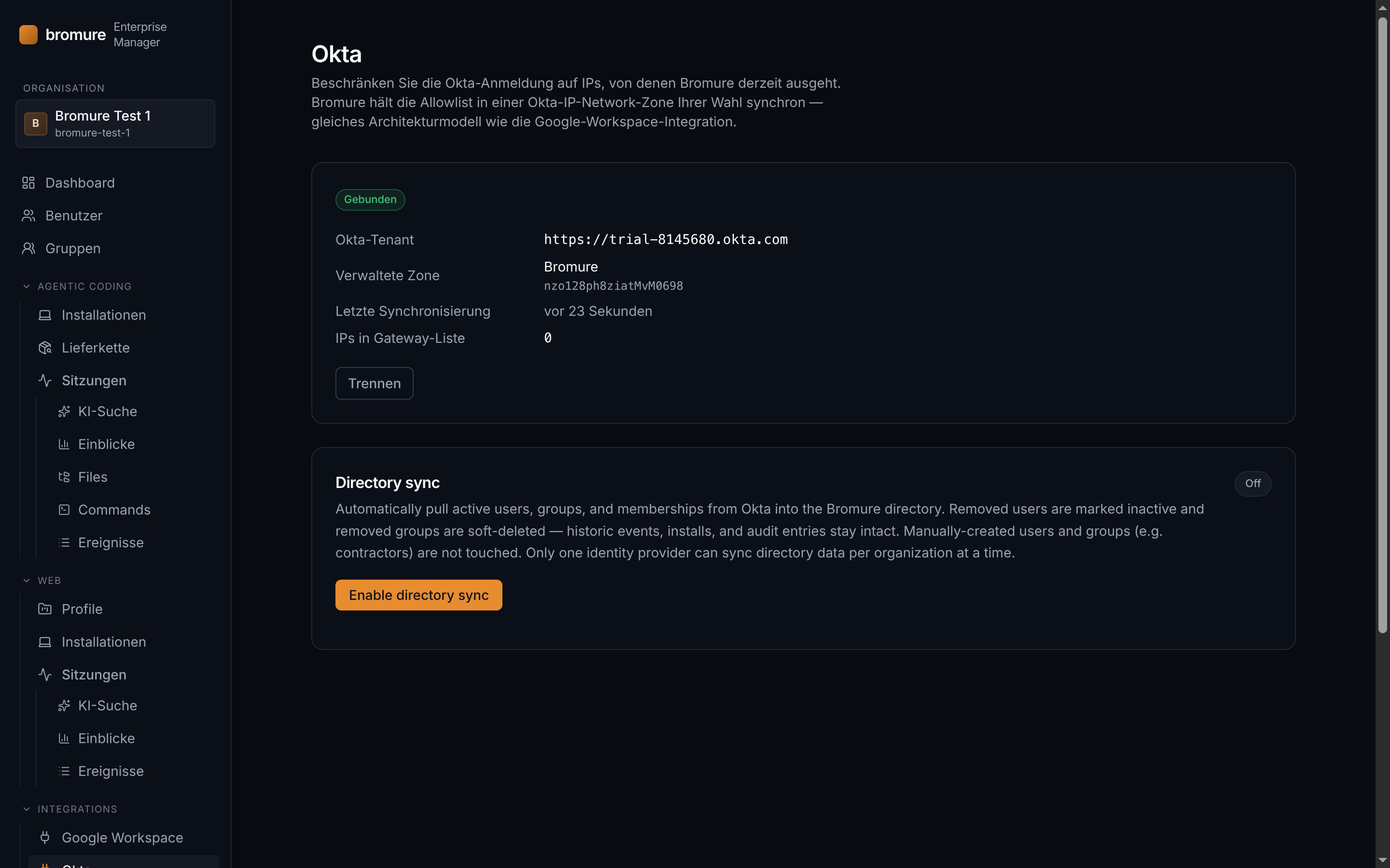 Okta-Integration