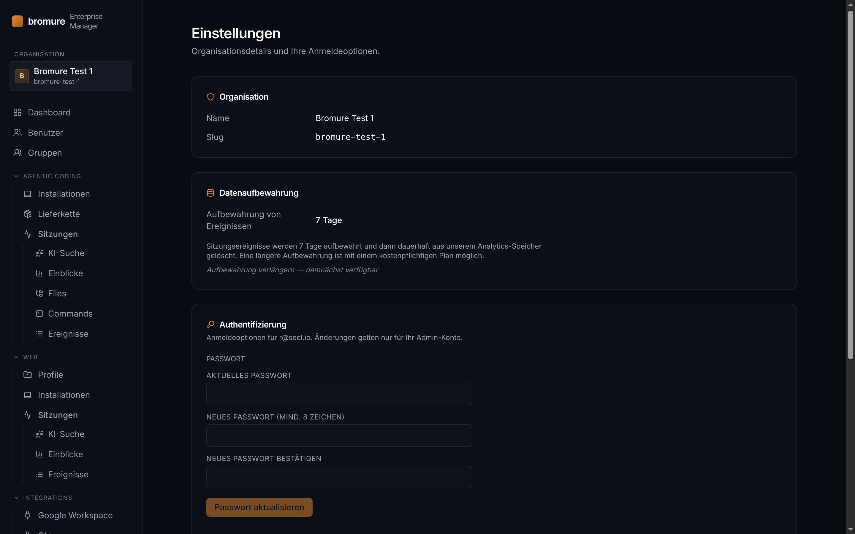 Einstellungen